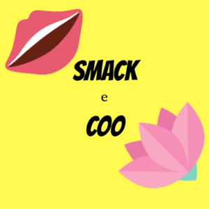 Etichetta smack & Co: labbra e fiore