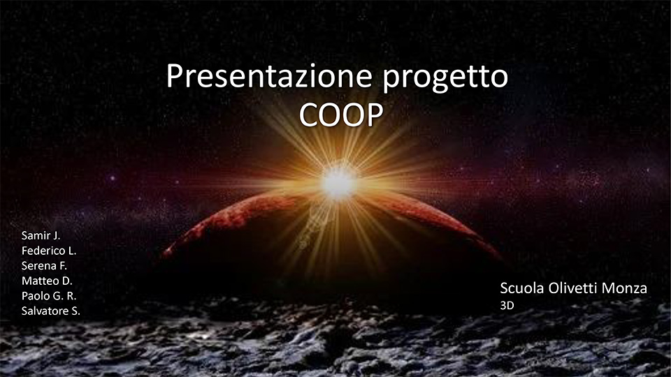 Copertina PDF presentazione progetto Coop