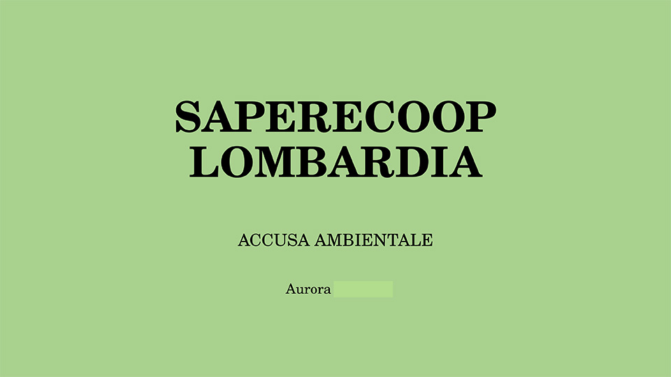 Copertina PDF Saperecoop Lombardia sostenibilità carne accusa ambientale